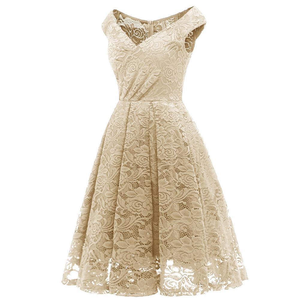 Женское винтажное кружевное платье подружки невесты с цветочным принтом Бардо с открытыми плечами миди в стиле свинг Вечерняя вечеринка Коктейльно-свадебные наряды Формальные платья для особых случаев 2022