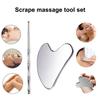 Body Massager Gua Sha Facial Tool, Stainless Steel Guasha Massage Tool Facial Gua Sha Board Spa Acupuncture Pen
