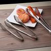 Stainless Steel Food Tongs BBQ Kitchen Cooking Food Serving Buffet Utensil Clip AVE