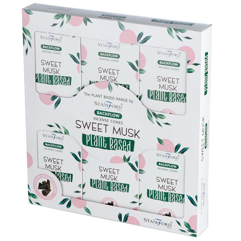 5x Backflow Incense Cones - Sweet Musk 12 Cones