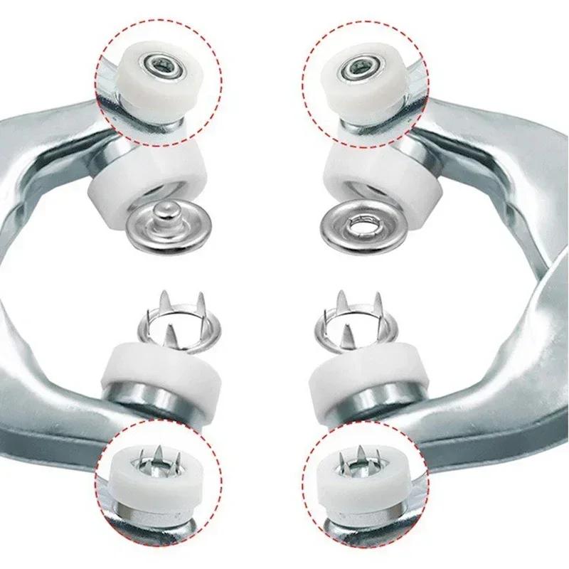 Пятизубчатые плоскогубцы для установки кнопок, набор инструментов для металлических кнопок, для шитья одежды, сумок, пуговиц, шовных пряжек, инструменты для самостоятельного изготовления