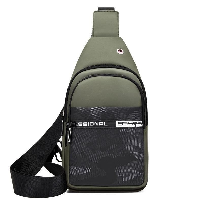 Мужская нагрудная сумка для улицы, новая повседневная модная сумка-мессенджер, нагрудная сумка большой вместимости