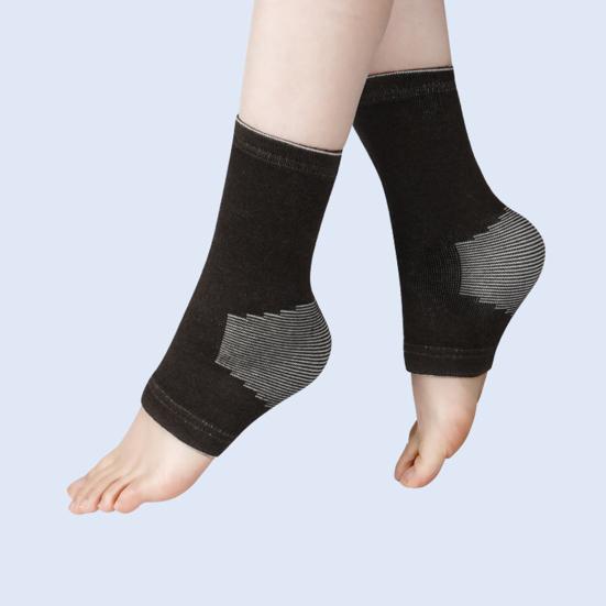 Компрессионный рукав на голеностоп с открытым носком, компрессионный носок на голеностоп, бандаж для поддержки свода стопы для облегчения подошвенного фасциита, ахиллового тендинита