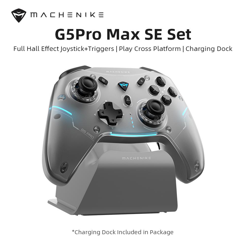 Игровой контроллер MACHENIKE G5Pro Max SE с док-станцией для зарядки, опциональные джойстики и триггеры на эффекте Холла, RGB-подсветка, беспроводной геймпад
