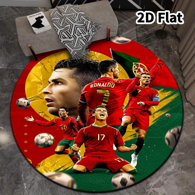 Ковер круглый Cr7 Ковер для гостиной спальни дивана игровой комнаты Декор Нескользящий коврик для пола