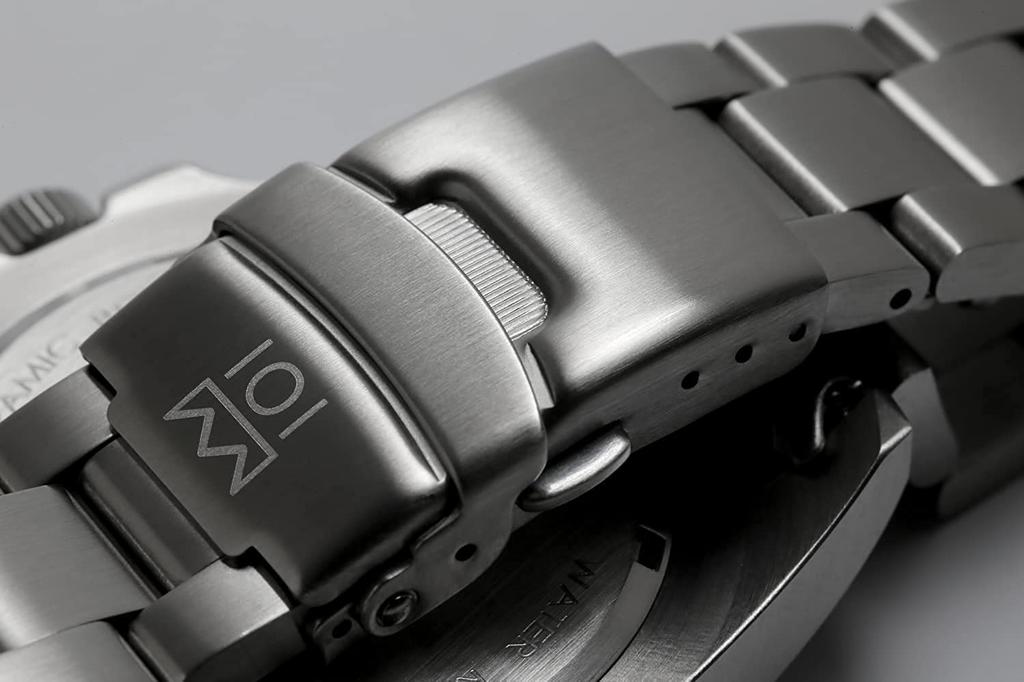 Часы Hyakuichi 20 ATM Water Resistant Sweep Second с керамическим безелем Deep Aqua [HYAKUICHI 101] Diver's Non-Date