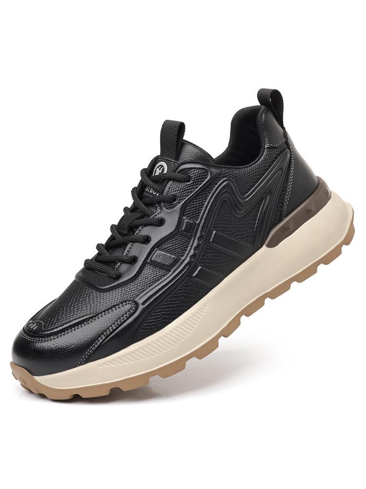 Мужская обувь модный бренд кожаные папины кроссовки мужские на платформе спортивные ретро мужские одинарные туфли