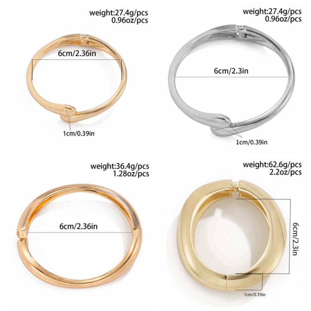 Винтажный Панк Женский Браслет Золотой Серебряный Геометрический Пружинный Браслет Металлический Браслет-Манжета Браслет Шарм