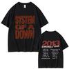 Limited Rock Band System of A Down European Tour 2013 Print T-shirts Male Fashion Tshirt Men Women Vintage Alternative Metal Tee
