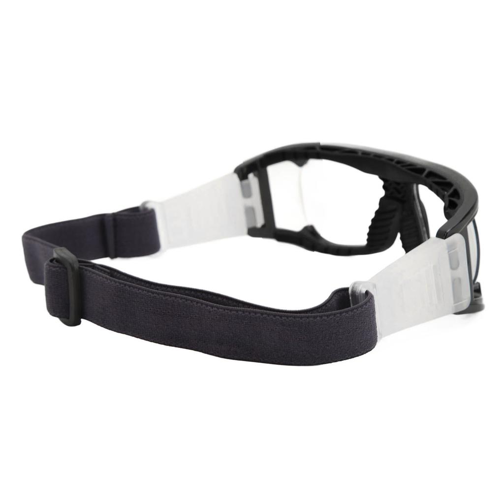 Sports Goggle Impact Resistant Fog Proof Safety Basketball Glasses with Adjustable Band for Running Cycling Black