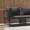 VidaXL Garden Corner Sofa with Cushions, Seat with Backrest, Furniture with Steel Frame Terrace Patio Outdoor, 364142