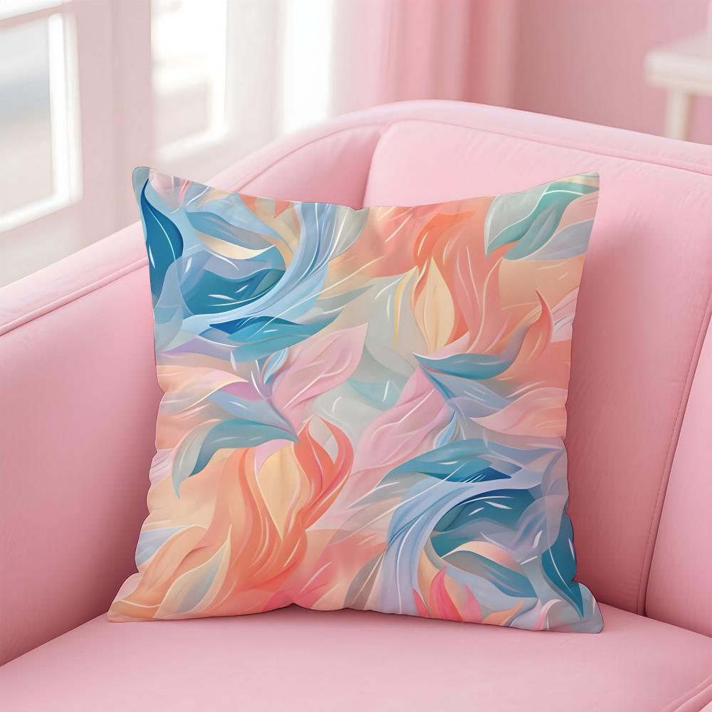 Pure color blending Cushion Cover Comfortable Reversible Pillow Cover Ideal for Car Sofa Bedroom  Beyond