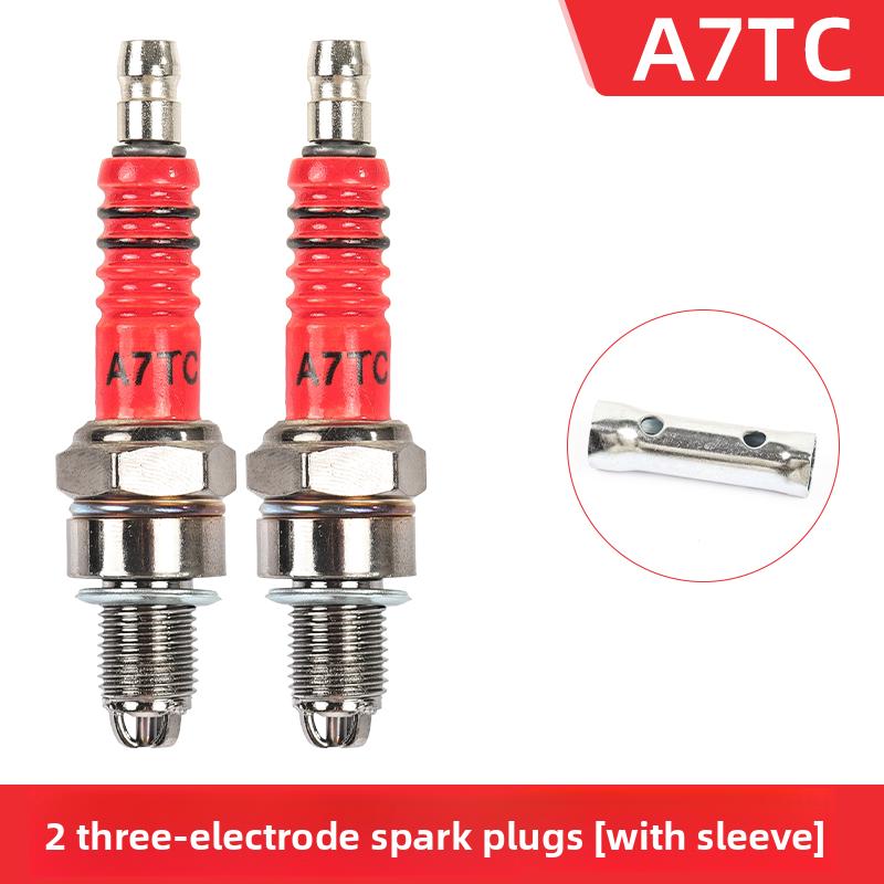 Трехэлектродные свечи зажигания для скутеров, модели мотоциклов A7TC/D8TC мощностью 125 и 150 л.с., универсальные свечи зажигания 100 куб. см