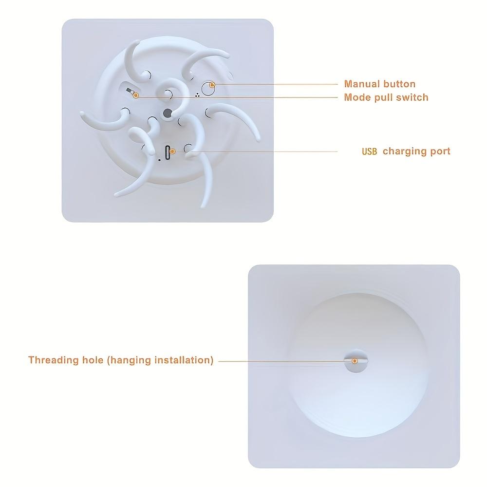 Настольная лампа «Медуза», современный светодиодный ночник с регулируемой яркостью, регулируемая смена цветов, зарядка через USB, с полированным пластиковым основанием для домашнего декора