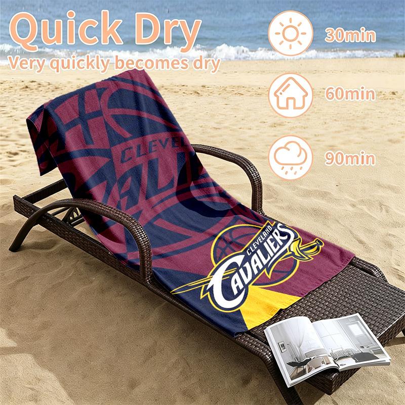 Cleveland Cavaliers Beach towels also serve as bath towels summer essential a musthave for the outdoors the beach and the pool