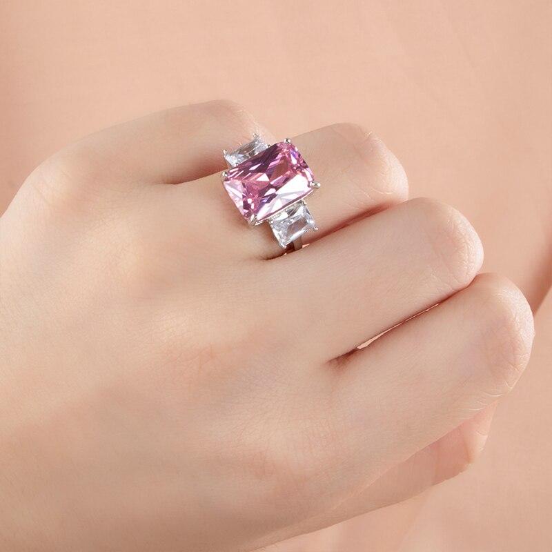 Gica Gema Роскошное женское кольцо из стерлингового серебра 925 пробы с драгоценными камнями Параиба 10*14 мм, серебряное свадебное ювелирное изделие, подарок