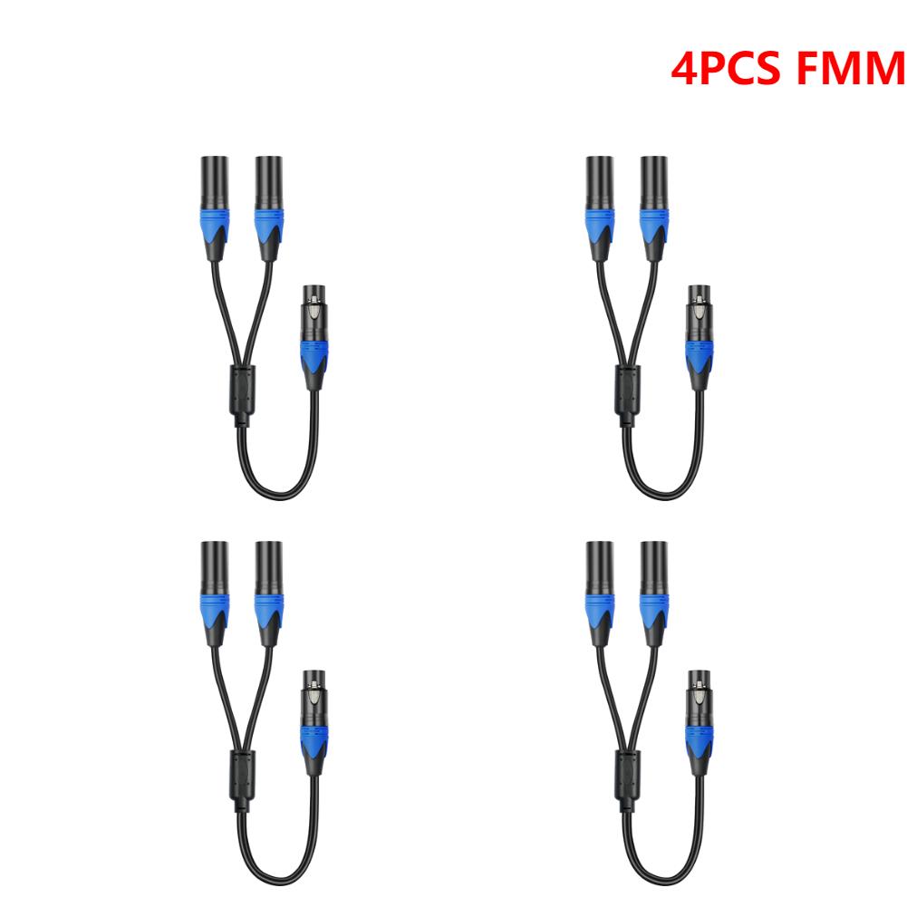 1-5pcs 50cm Female To 2 Male XLR Y Cable Microphone Splitter Cord Audio Micphone Cable Adapter for Amplifier Microphone Mixer