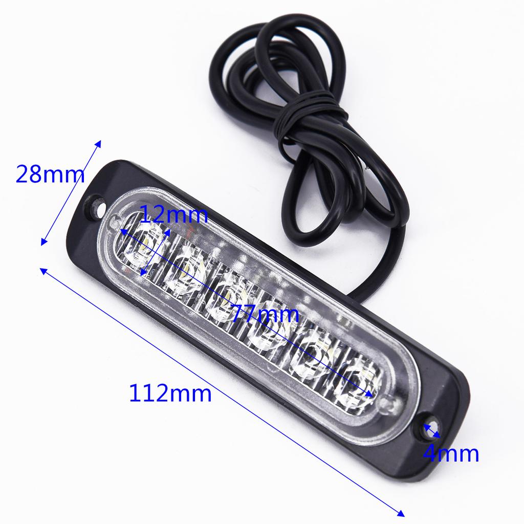20X 12V-24V 18W Car White 6LED DRL Fog-Light Headlight Flash Lamps Running Light