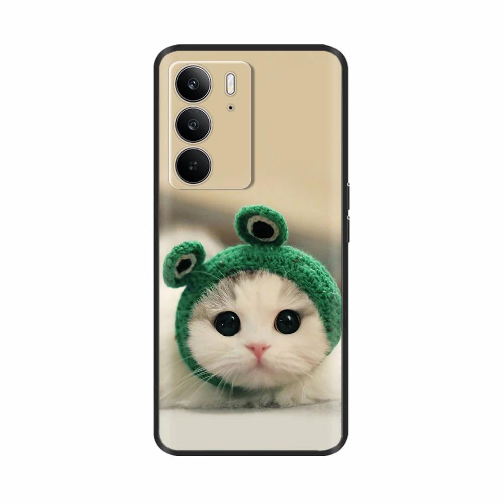 Для Realme 14x 5G Чехлы для телефонов Забавная защита камеры Мягкая жидкая силиконовая задняя крышка для Oppo Realme C75 4G realmeC75 Fundas