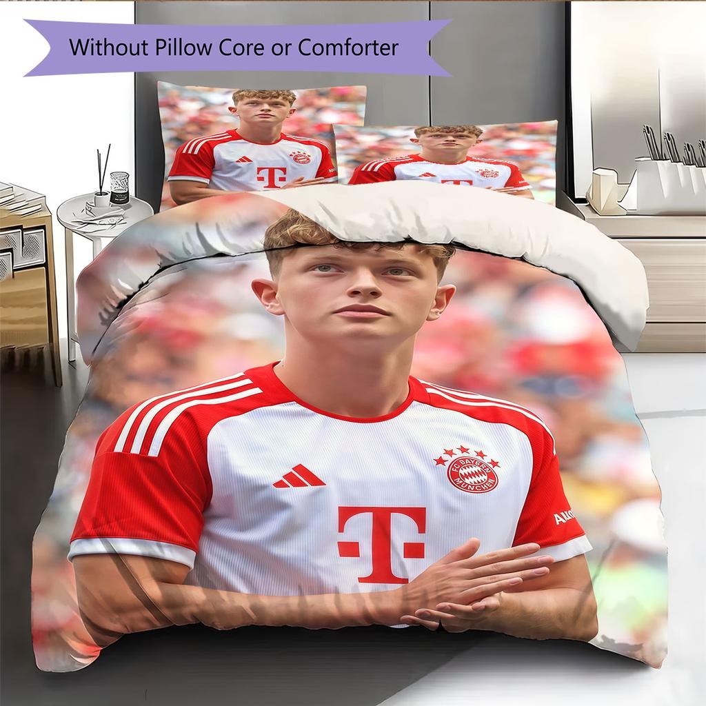 Wanner Pattern Bedding Home Decoration Birthday Gift ( 1 duvet cover + 2 pillowcase, without core),fan merchandise.