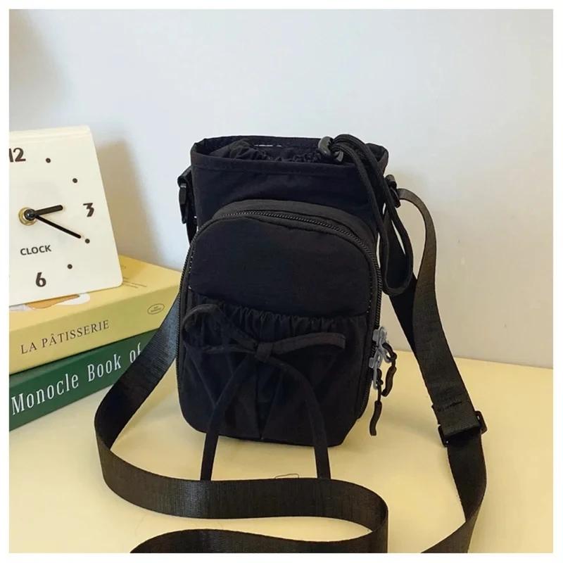 New Lightweight Crossbody Phone Bag Outdoor Sports Cycling Bag Water Bottle Holder Travel Bag Knot Design