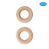 200pcs 20mm Natural Wooden Ring Jewelry Necklace Bracelet DIY Crafts Accessory
