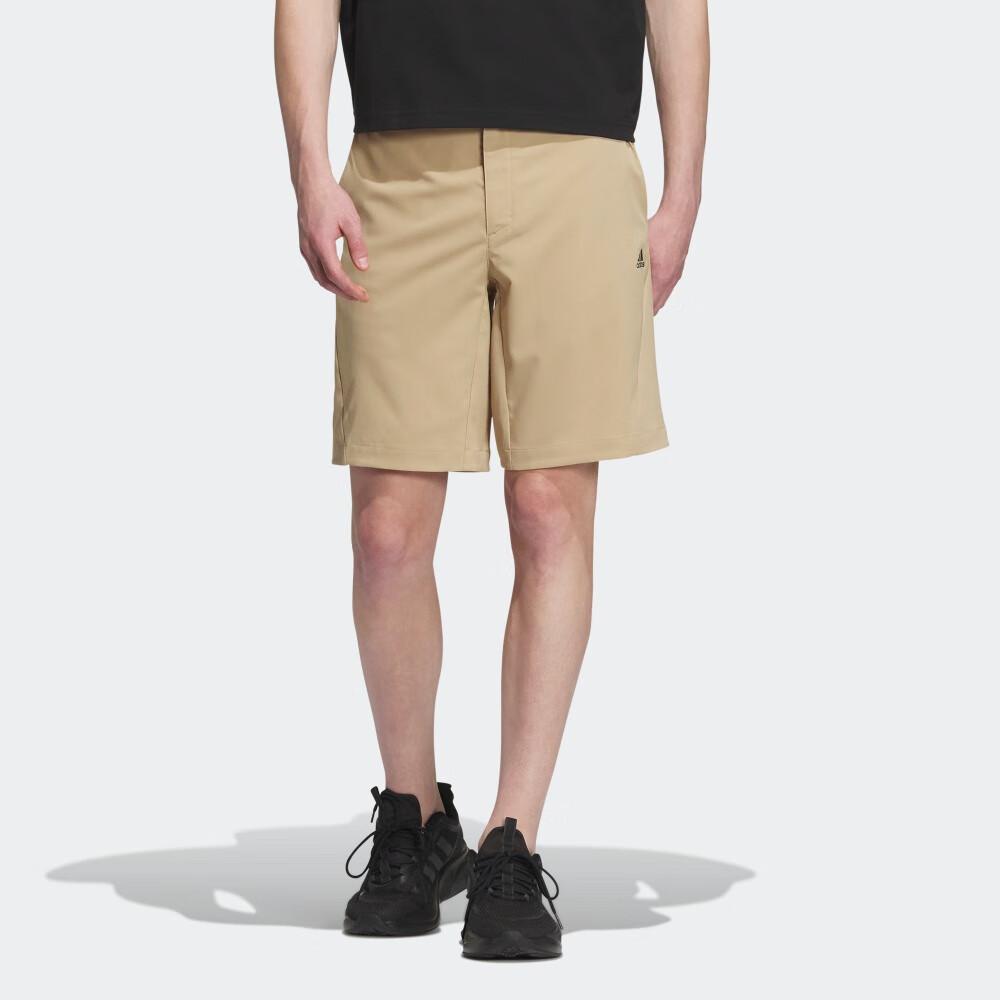 Adidas Однотонный логотип для спорта на открытом воздухе повседневные прямые шорты мужские шорты светло-хаки IU1276
