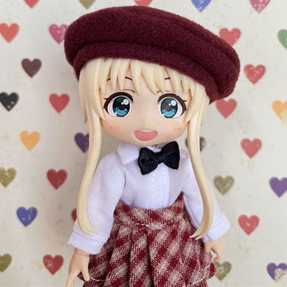 High Quality New Arrival Doll Beret Hat Fashion 5 Colors Dolls Clothes Accessories Kids Gift 1/11 OB11 Dolls/1/12 BJD Dolls