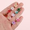 50Pcs/Bag 7X12Mm Colorful Bellflower Lampwork Beads Caps Glass Spacer Beads For Jewelry Making Diy Handmade Bracelets Hairpin