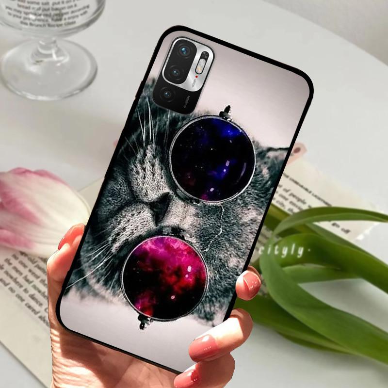 Чехол для Redmi Note 10 5G M2103K19C Животные Силиконовый Мягкий ТПУ Чехлы для Телефона Для Xiaomi Poco M3 Pro 5G Ударопрочный Бампер Fundas