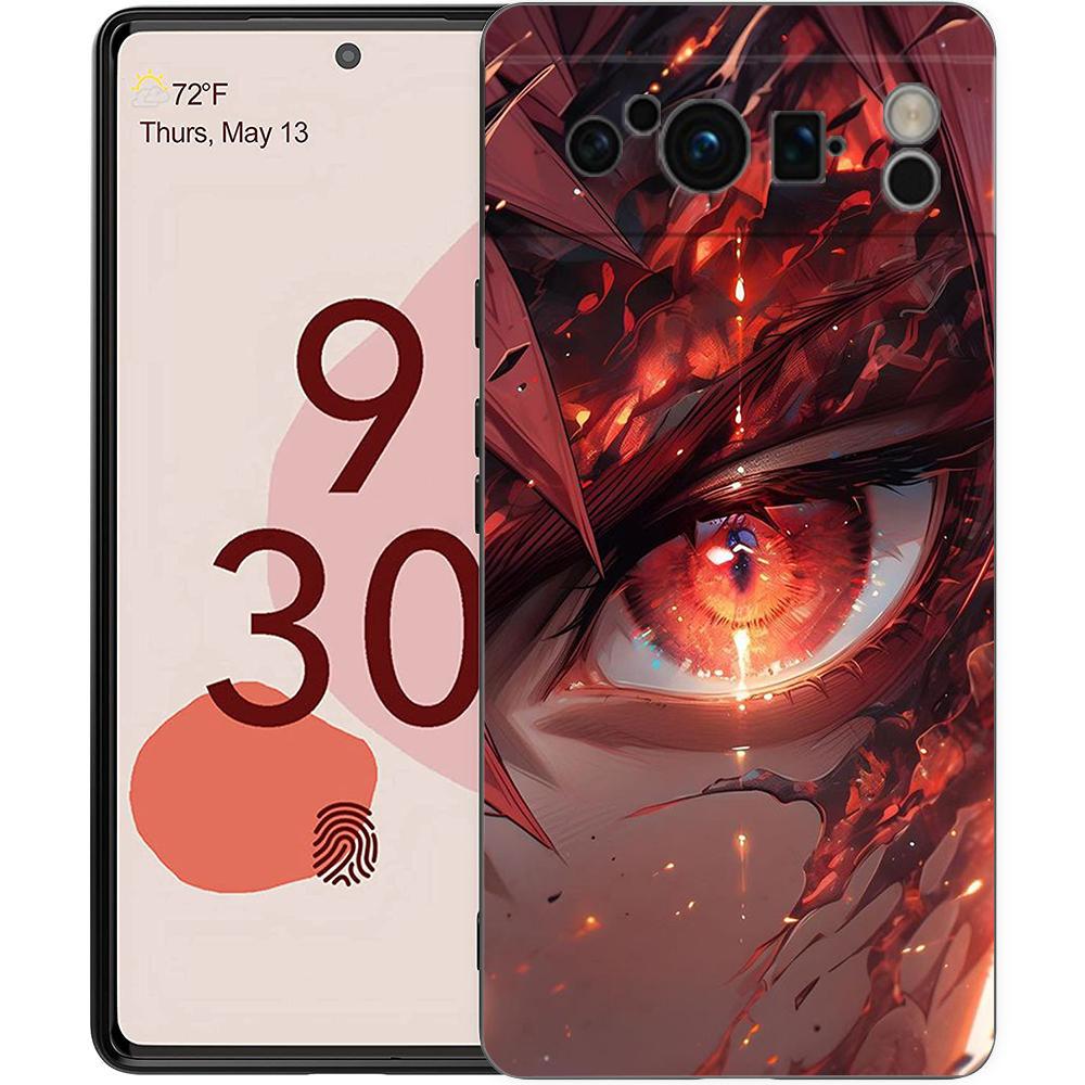Чехол для телефона Google Pixel 8 A 7 6 Pro 6A 5G черный мягкий противоударный чехол силиконовый TPU чехол с рисунком милых глаз