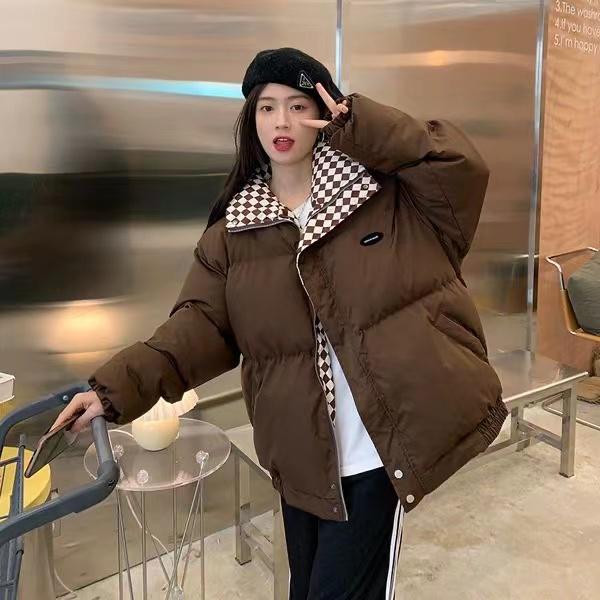 Зимняя мода Студенческий стиль Толстые теплые пальто и куртки Лоскутные синие парки