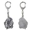 Basset Hound III - Silver-plated Key Ring with Dog, Handbag Decoration, Backpack Pendant by Brand