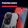 KEYSION Противоударный защитный чехол для HONOR 200 Lite 5G, мягкий силикон + ПК с металлическим кольцом-подставкой, задняя крышка для телефона для Huawei Honor 200 Lite