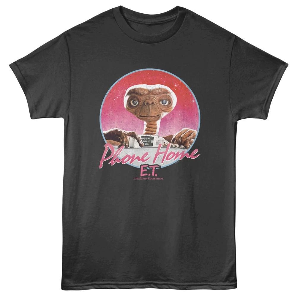 E.T. The Extra-Terrestrial 1982 Movie Phone Home Circle Photo Men's T shirt