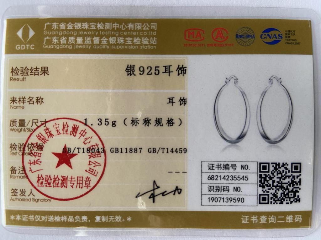 Серьги-кольца из стерлингового серебра 925 пробы, 4 см, гладкие, большие, круглые, для женщин, роскошные модные вечерние свадебные аксессуары, ювелирные изделия