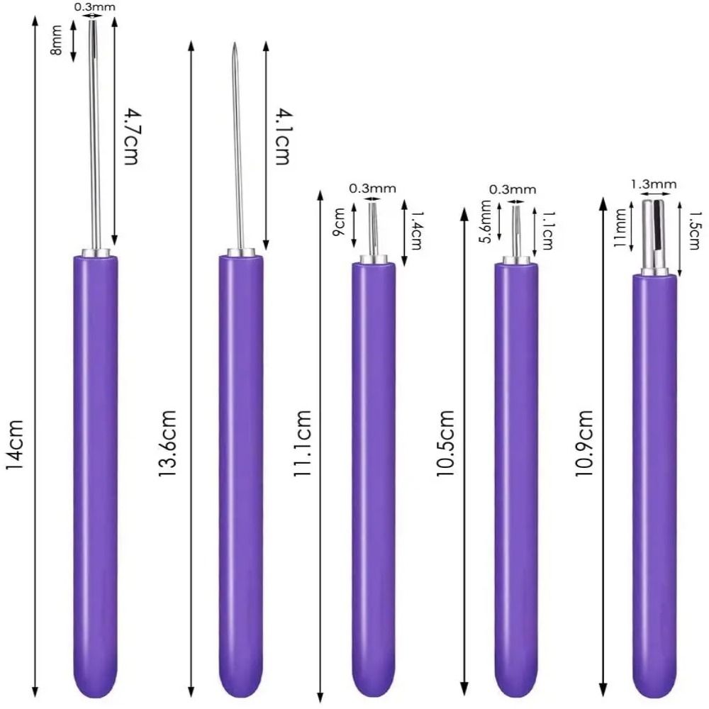 12PCS Paper Curling Quilling Needle Kit Quilling Slotted Pen Paper Quilling Pen Paper Art