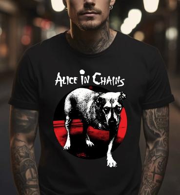 Черная футболка Alice In Chains, унисекс, размеры S-5XL