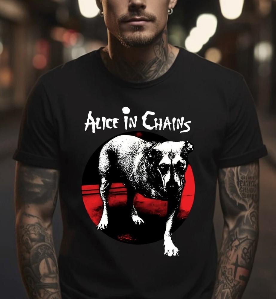 Черная футболка Alice In Chains, унисекс, размеры S-5XL