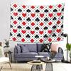 Playing Card Suits Symbols Poker Tapestry Wall Hanging Aesthetic Home Decoration Tapestries for Dorm Room