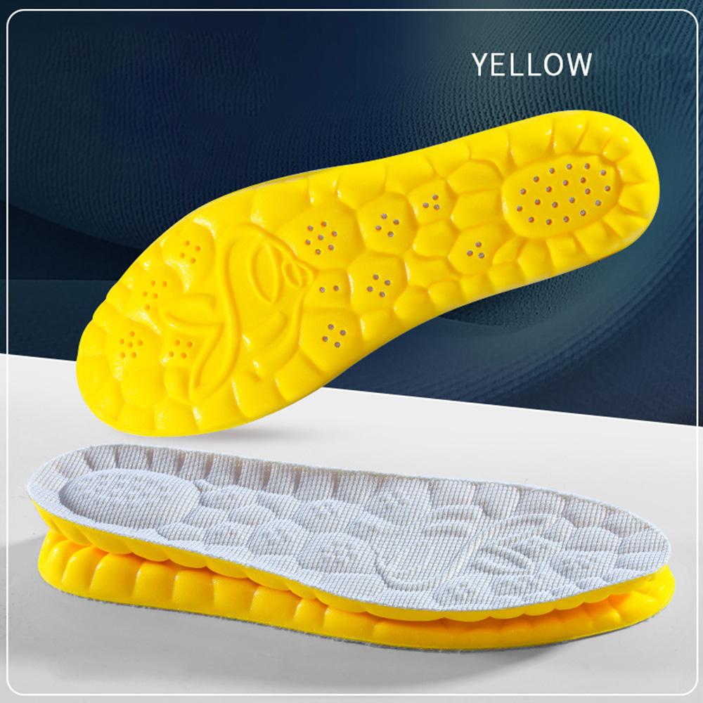 1Pair Elastic Sports Shock-absorbing Insoles