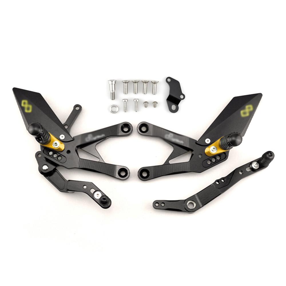 FOOTBOARDS For YAMAHA YZF-R1 2015-2024 Rear Sets Heighten Pedal Adjustable Rearsets FootPegs Shift Lever Brake Kit
