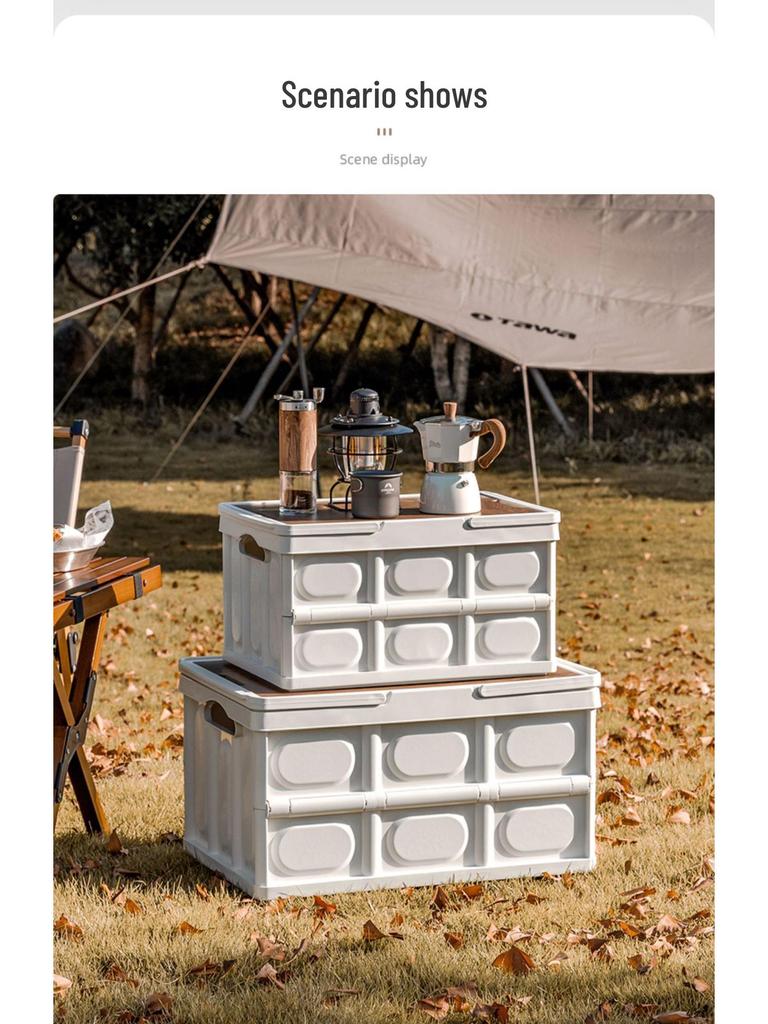 Уличный походный сундук с деревянной крышкой и ручкой