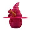 Holiday Pumpkin Decoration Colorful Halloween Pumpkin Figurine with Bat Witch Hat 3d Printed Fidget Toy for Home Office Decor