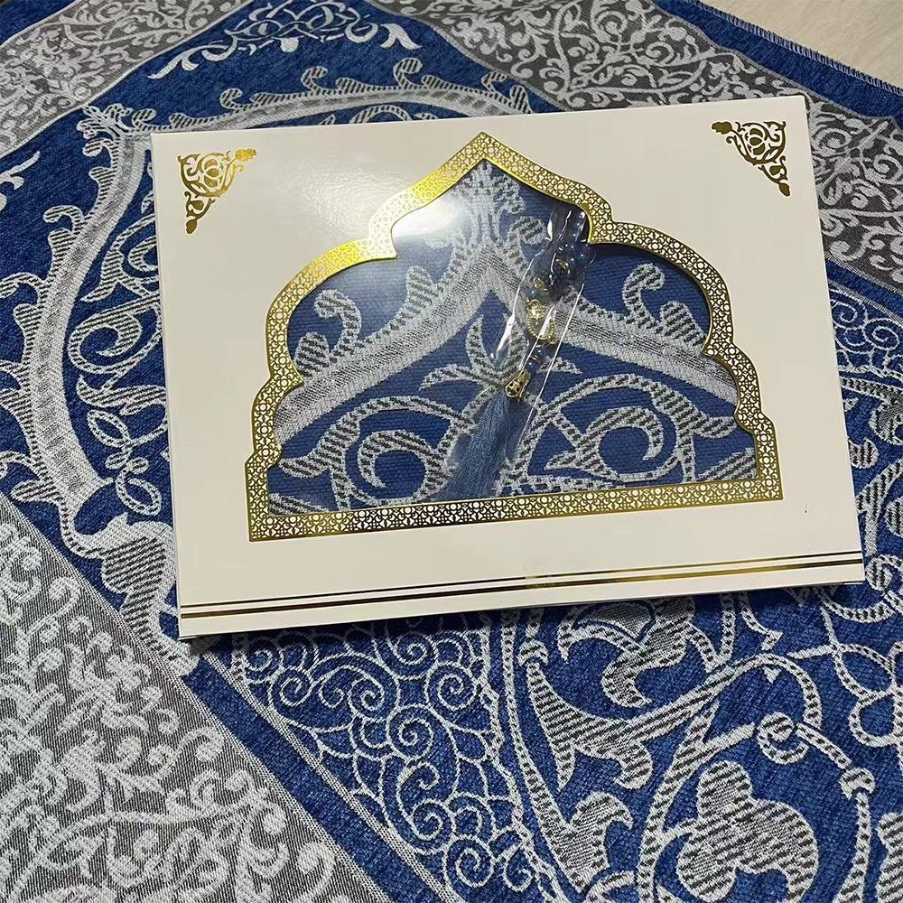 Нескользящий Набор Молитвенных Ковриков Прямоугольный Джанамаз Саджада Исламские Подарки Мусульманский Молитвенный Коврик Женщины Мужчины