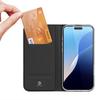 DUX DUCIS Серия Skin Pro Чехол для iPhone 16 Pro с держателем для карт Кожаный откидной чехол для телефона
