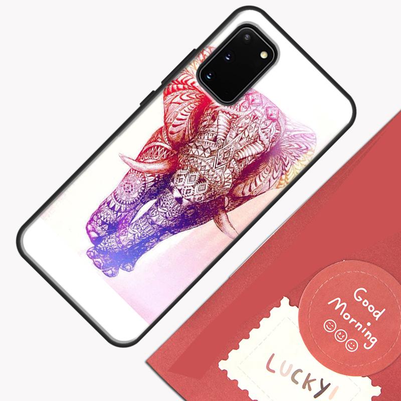 Цветочный tribal слон Чехол для телефона для Samsung Galaxy S26 S25 Ultra S20 S21 S22 S23 S24 S10 Plus S25 FE Чехол-оболочка