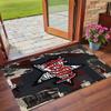 Korn Print Crystal Velvet Plush Rug Wear?Resistant Anti?Slip Floor Mat For Indoor Household Decoration