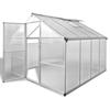 VidaXL Reinforced Aluminium Greenhouse with Base Frame 6.05 M² 41318