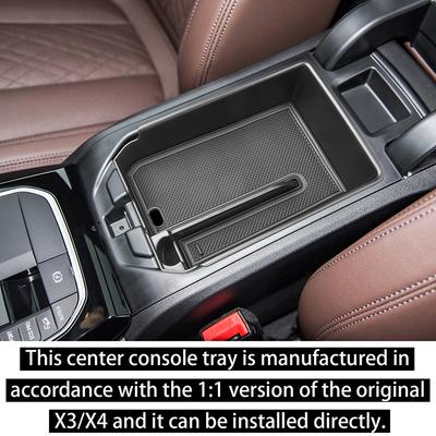 Для BMW X3 G01 2018- 2025 2025 2025 и для BMW X4 G02 2019-2025 Органайзер для хранения на подлокотнике консоли Центральный лоток-органайзер консоли